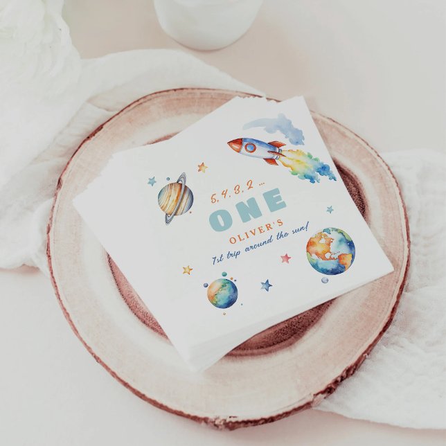 Guardanapo De Papel Primeira viagem à volta da Festa de aniversário do (Criador carregado)