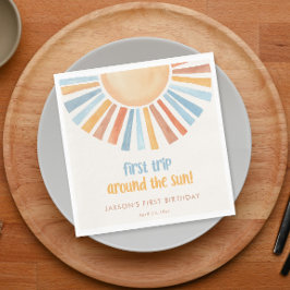 Guardanapo De Papel Primeira viagem à volta da primeira festa de anive