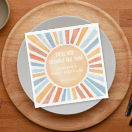 Guardanapo De Papel Primeira viagem à volta da primeira festa de anive