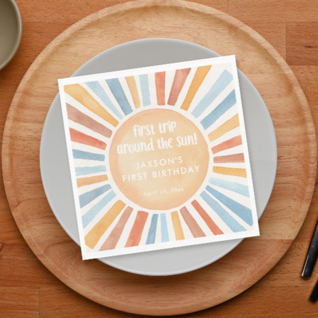 Guardanapo De Papel Primeira viagem à volta da primeira festa de anive (Criador carregado)