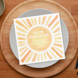 Guardanapo De Papel Primeira viagem à volta do sol 1rua primeira festa