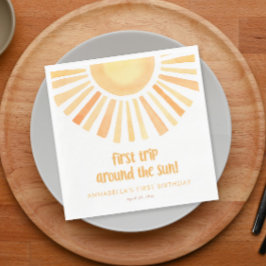 Guardanapo De Papel Primeira viagem à volta do sol 1rua primeira festa