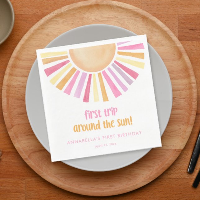 Guardanapo De Papel Primeira viagem ao redor das garotas do primeiro a (Criador carregado)