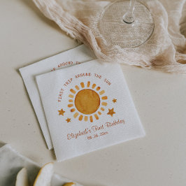 Guardanapo De Papel Primeira Viagem Em Torno Do primeiro aniversario S