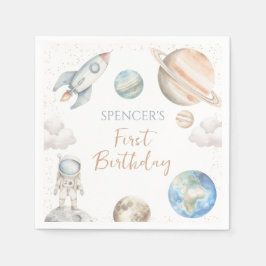 Guardanapo De Papel Primeira viagem espacial em torno do primeiro aniv