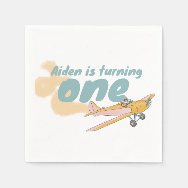 Guardanapo De Papel Primeiro aniversário, amante de cachorro, amante d (Frente)