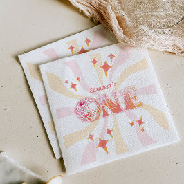 Guardanapo De Papel Primeiro Aniversário da Rainha Dançadora de Disco