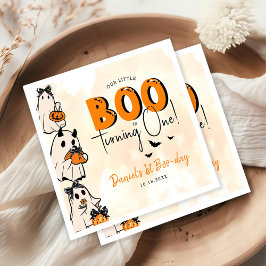 Guardanapo De Papel Primeiro aniversario de Boo Halloween