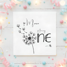Guardanapo De Papel Primeiro aniversário de Dandelion