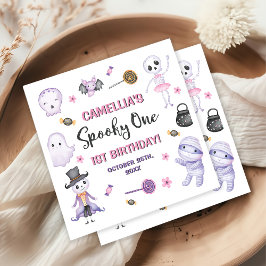 Guardanapo De Papel Primeiro aniversario de Dia das Bruxas de Spooky O