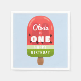 Guardanapo De Papel Primeiro aniversario de frangas de água