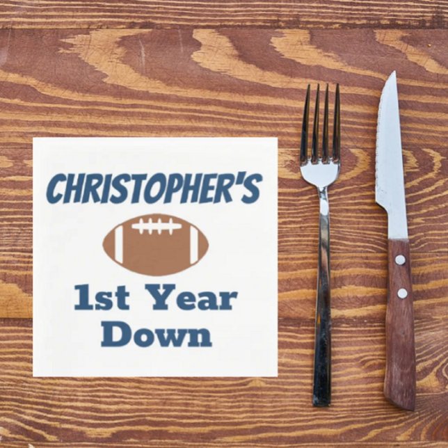 Guardanapo De Papel Primeiro aniversario de futebol (Criador carregado)