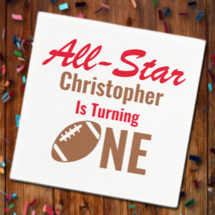 Guardanapo De Papel Primeiro aniversario de futebol All Star