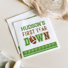 Guardanapo De Papel Primeiro aniversario De Futebol No Primeiro Ano