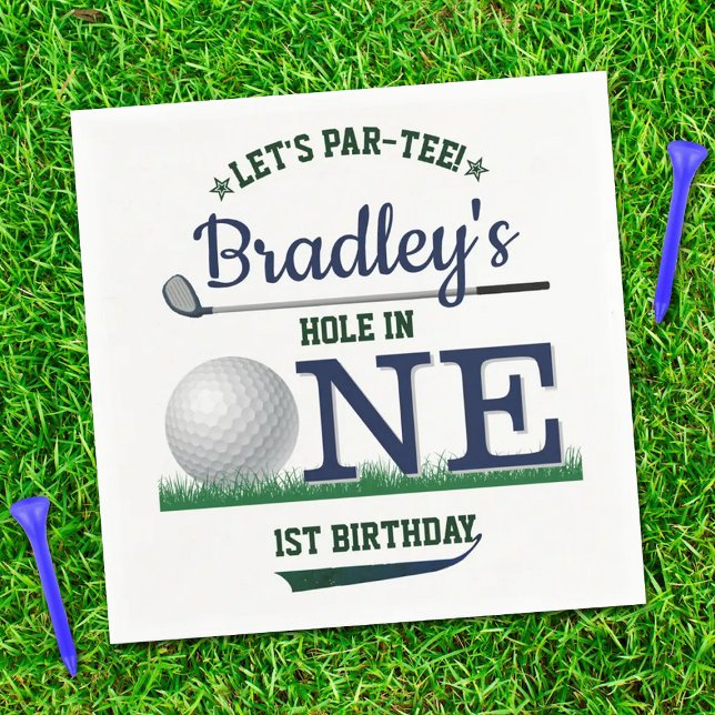 Guardanapo De Papel Primeiro aniversario de Golf PAR-TEE (Criador carregado)