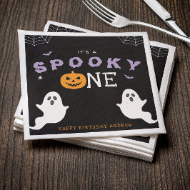 Guardanapo De Papel Primeiro aniversario de Halloween Spooky One Ghost