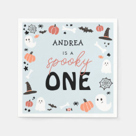 Guardanapo De Papel Primeiro aniversario de Menino Moderno Cute Spooky