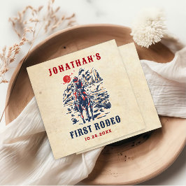 Guardanapo De Papel Primeiro aniversario de Rodeio do Deserto de Vinta