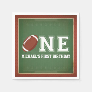 Guardanapo De Papel Primeiro aniversário do futebol americano