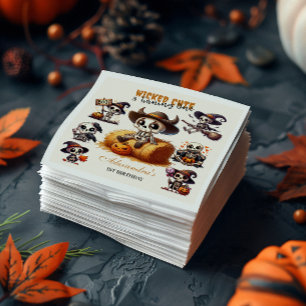 Guardanapo De Papel Primeiro Aniversário do Halloween Ocidental, Um De