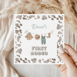 Guardanapo De Papel Primeiro aniversário do Rodeo Cowboy Clothes Boy