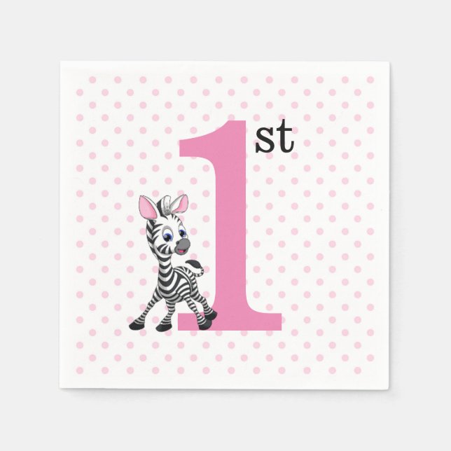 Guardanapo De Papel Primeiro aniversario Feliz (Frente)