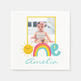 Guardanapo De Papel primeiro aniversario Napkins Foto personalizada & 