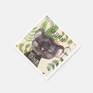 Guardanapo De Papel Primeiro aniversario Safari Selvagem de Animais Se