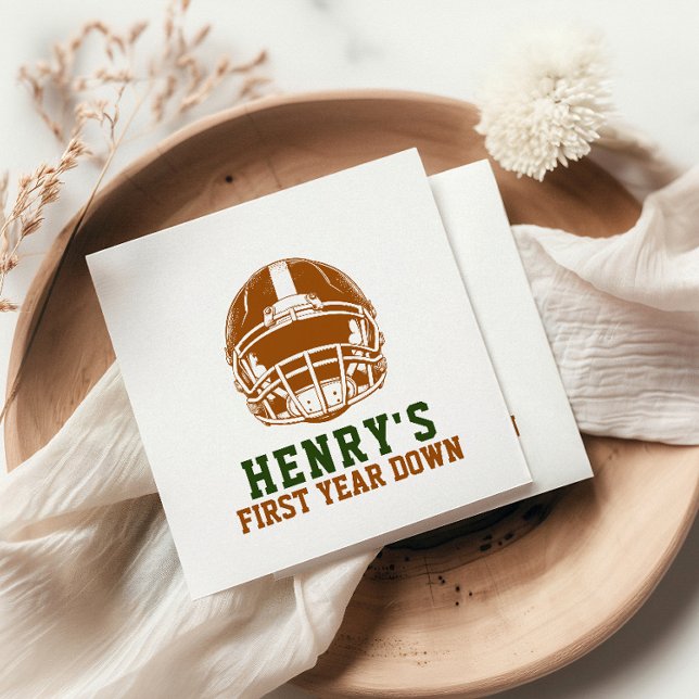 Guardanapo De Papel Primeiro Ano de Redução | Festa de primeiro aniver (Criador carregado)