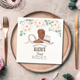 Guardanapo De Papel Primeiro primeiro aniversario Rodeo Cowgirl Wester