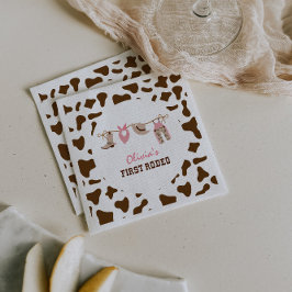 Guardanapo De Papel Primeiro primeiro aniversario Rodeo Western Cowboy