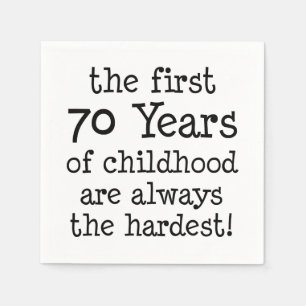 Guardanapo De Papel Primeiros 70 Anos Da Infância Napkins