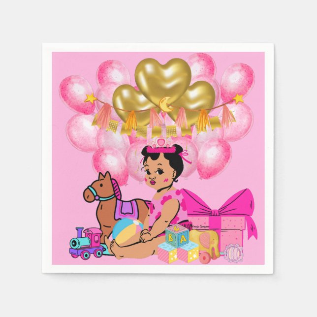 Guardanapo De Papel Princesa a Rosa (Frente)