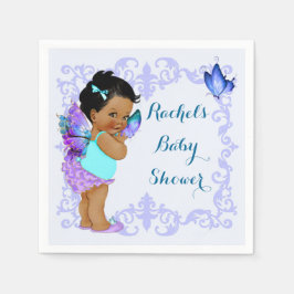 Guardanapo De Papel Princesa Borboleta Bebê Menina Lavanda