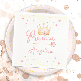 Guardanapo De Papel Princesa Coroa Rosa Menininha Aniversário