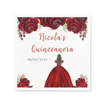 Princesa de Cabelo Castanho Vermelho Floral Quince