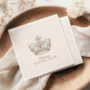 Guardanapo De Papel Princesa Dourada rosa Fairytalt Aniversário