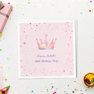 Guardanapo De Papel Princesa Pastel Rosa Rosa Menininha Aniversário