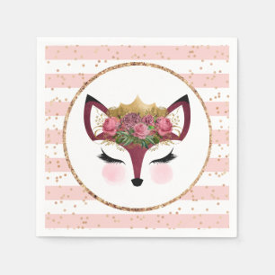 Guardanapo De Papel Princesa Raposa Blush & Gold