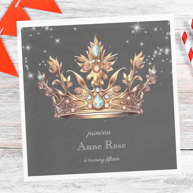 Guardanapo De Papel Princesa Real Birthday (Criador carregado)