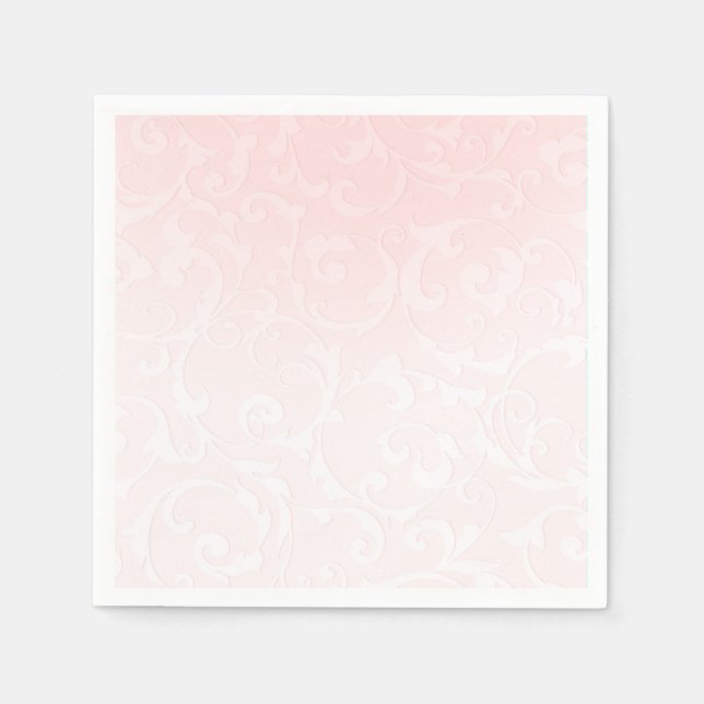 Guardanapo De Papel Princesa Rosa Damasco Conto de Fadas Casamento Ele (Frente)
