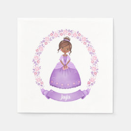 Guardanapo De Papel Princesa Roxa Custa Personalizada Étnica