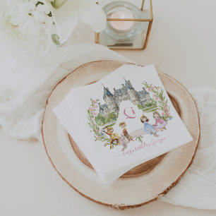 Guardanapo De Papel Princesas, Cavaleiros e Dragões - Fada Leiteira An