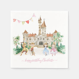 Guardanapo De Papel Princesas, Cavalheiros & Dragões Conto de Fadas An