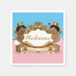 Guardanapo De Papel Príncipe/princesa africanos reais Cor Obstrução