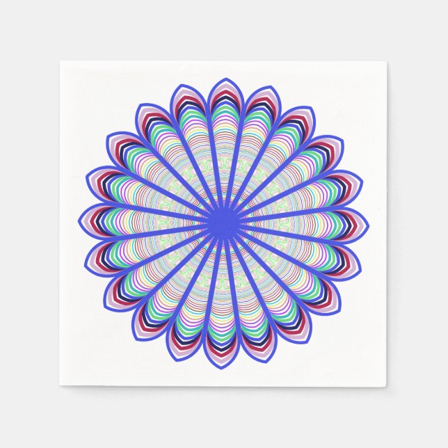 Guardanapo De Papel Prismatic Mandala Napkins (Frente)
