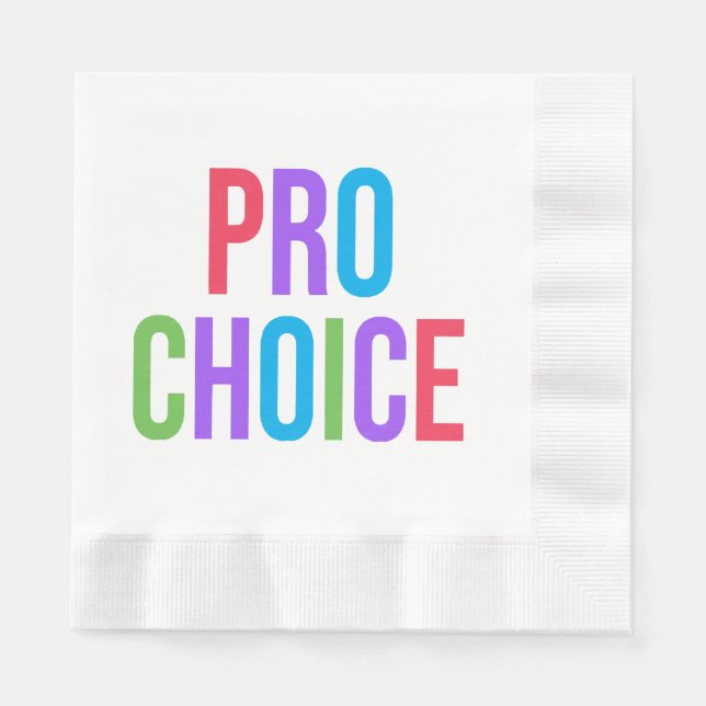 Guardanapo De Papel Pro-Choice Roe contra Direitos Feministas Wade (Frente)