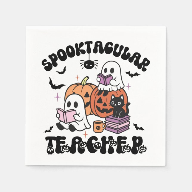 Guardanapo De Papel Professor Spooktacular Ghost Halloween (Frente)