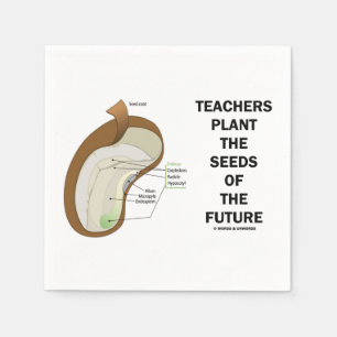 Guardanapo De Papel Professores Plantam Sementes Do Futuro (Sementes D