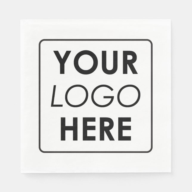 Guardanapo De Papel Profissional de logotipo comercial personalizado (Frente)